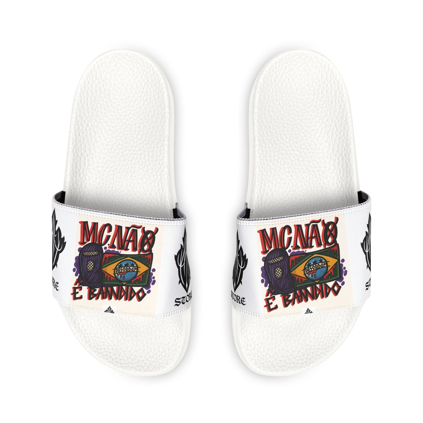 Men's Graphic Sandals, Stylish Slide Sandals, Casual Beach Footwear, Summer Vibes, Unique Summer Gift, Comfortable Pool Shoes