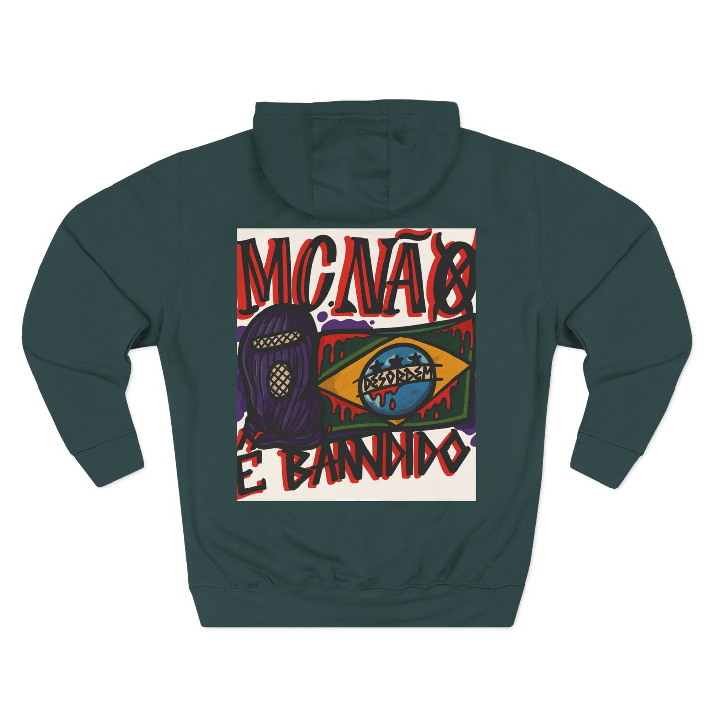 Moletom, Streetwear, Unisex Style,MCNÁ8 É Bandido ( Coleção : CONTRA O SISTEMA)