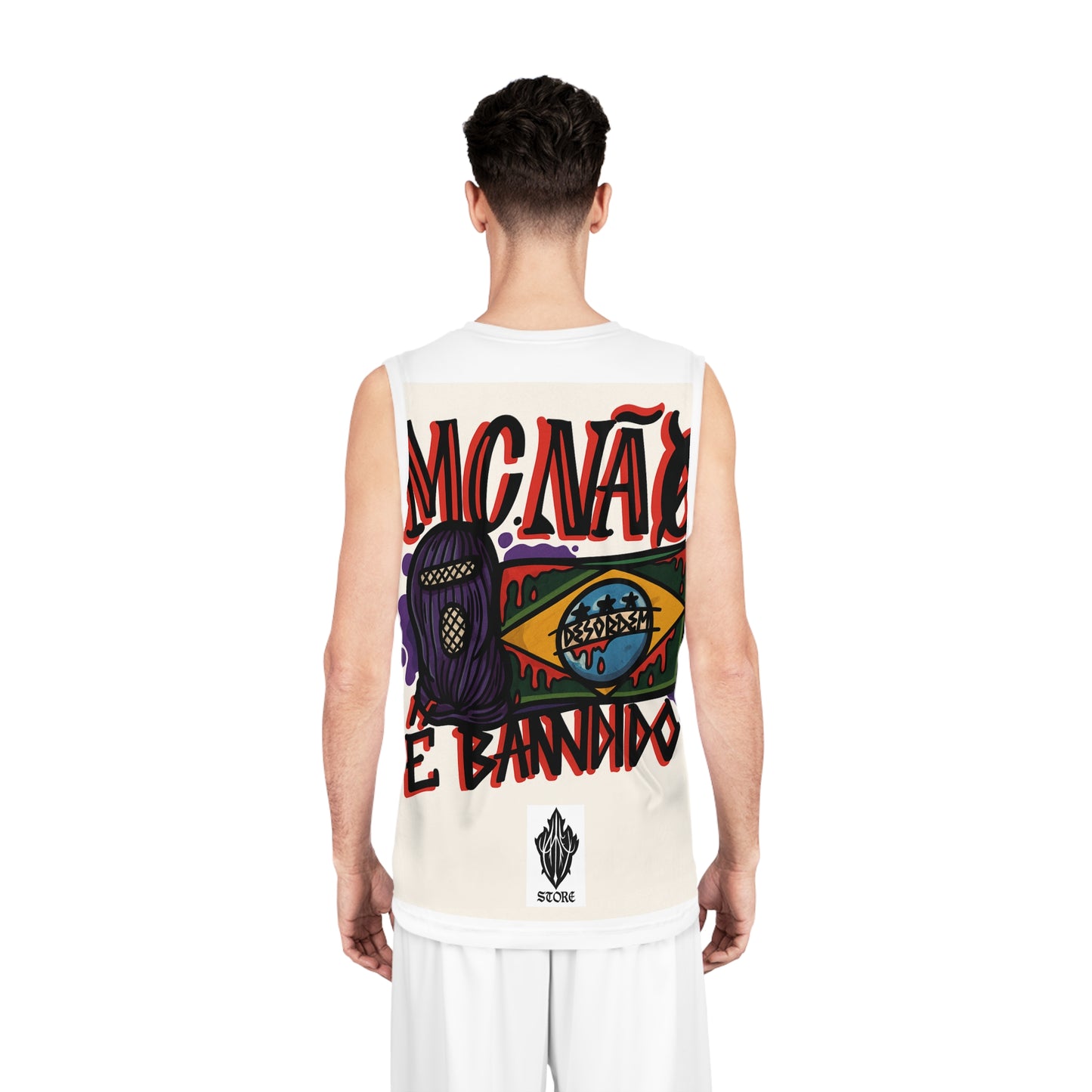 Trendy Basketball Jersey - Streetwear Sportswear, mC Não é Bandido (CONTRA O SISTEMA)