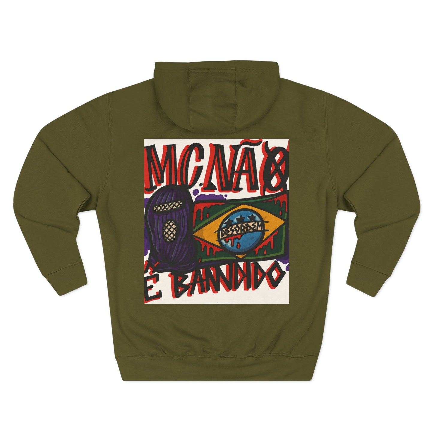 Moletom, Streetwear, Unisex Style,MCNÁ8 É Bandido ( Coleção : CONTRA O SISTEMA)