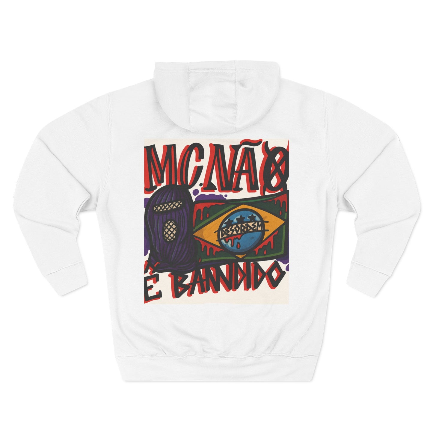 Moletom, Streetwear, Unisex Style,MCNÁ8 É Bandido ( Coleção : CONTRA O SISTEMA)