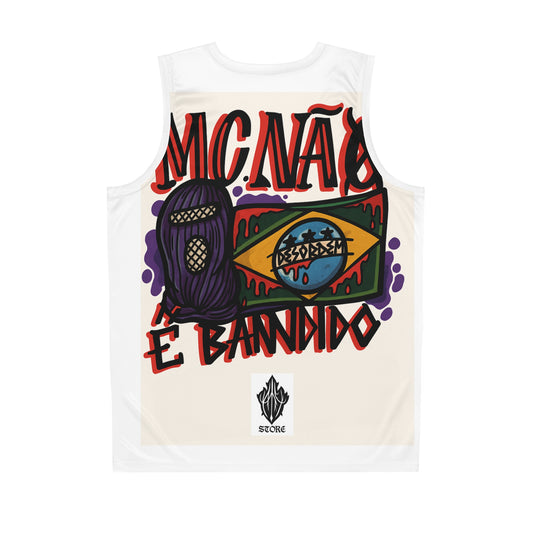 Trendy Basketball Jersey - Streetwear Sportswear, mC Não é Bandido (CONTRA O SISTEMA)
